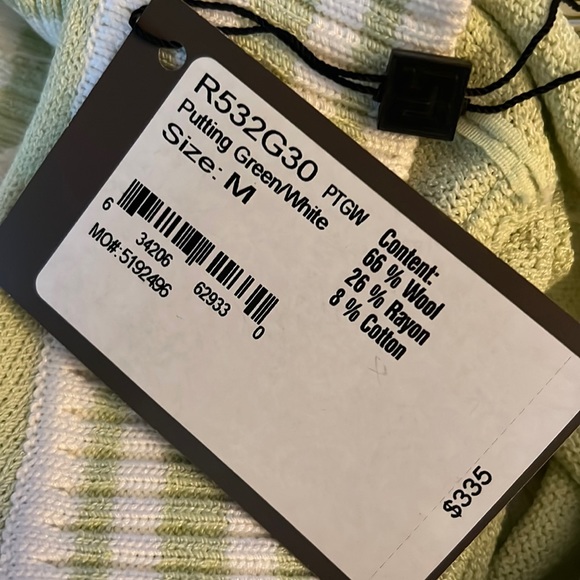 NWT St John Sport putting green and white sweater Medium Excellent condition - Picture 4 of 5